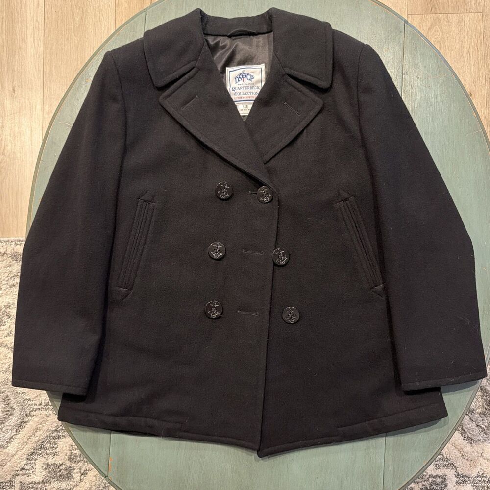 DSCP Quarterdeck Collection Unisex 14R Pea Coat